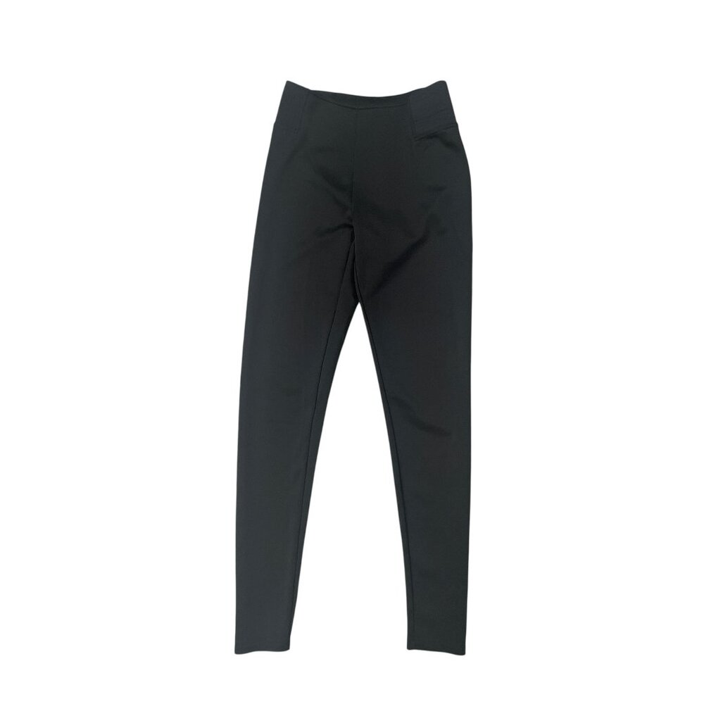 Nicki Minaj Women’s All Black Stretch Yoga Pants Leggings Mid-Rise Size M x 30L